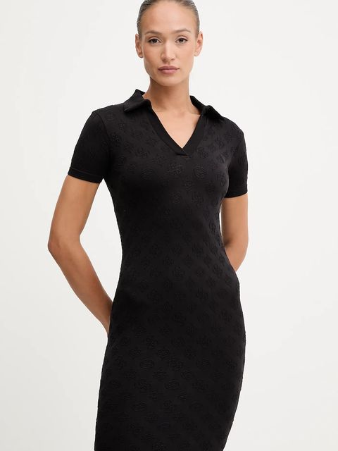 Guess sukienka PEONY kolor czarny mini dopasowana V5YK05 Z3OA0 - zdjęcie produktu nr 2