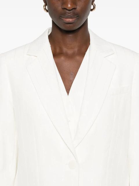 SANDRO sequin-embellished blazer - Neutrals