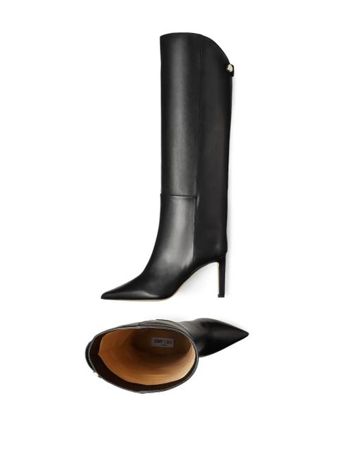 Jimmy Choo Alizze 85mm leather boots - Black