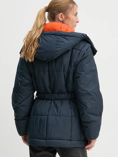 G-Star kurtka damska kolor granatowy zimowa oversize D25232-B958