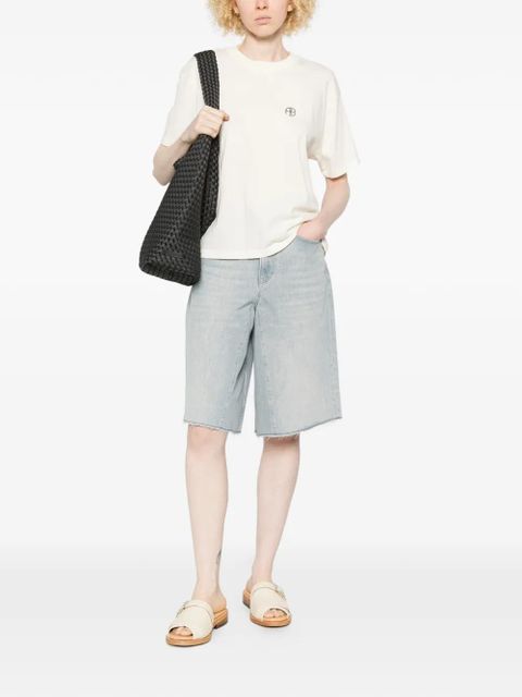 ANINE BING logo-print T-shirt - Neutrals - zdjęcie produktu nr 2