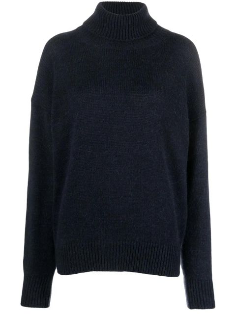 Alysi two-tone roll-neck jumper - Blue - zdjęcie produktu nr 1