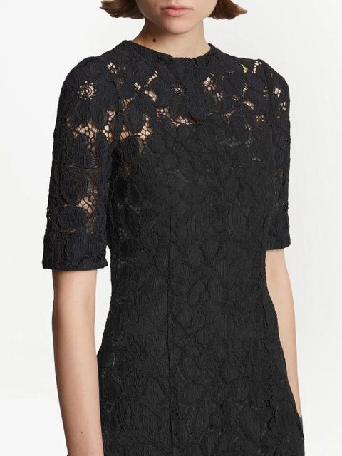 Proenza Schouler floral lace dress - Black