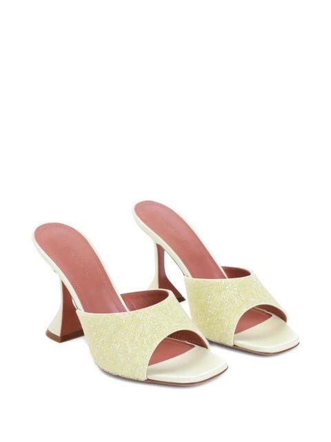 Amina Muaddi 95mm Lupita mules - Yellow