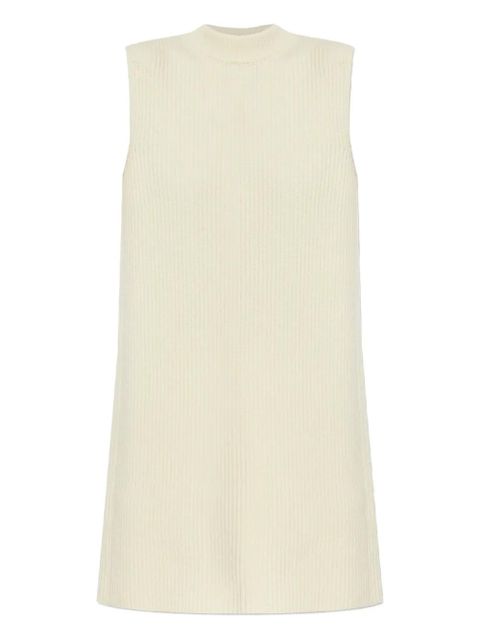 Jil Sander ribbed sleeveless sweater - Neutrals - zdjęcie produktu nr 1