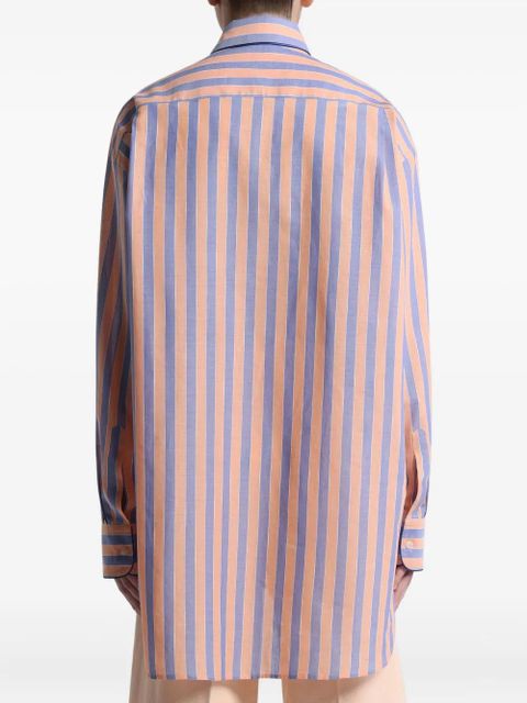 ETRO striped muslin shirt - Orange