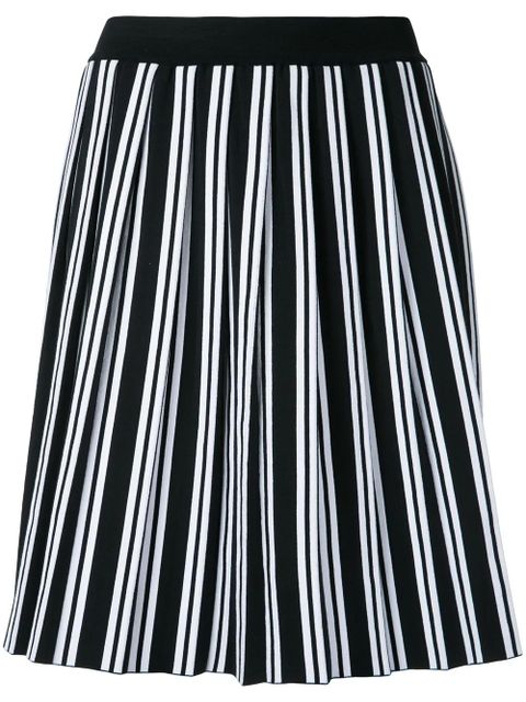 Balenciaga striped pleat skirt - Black - zdjęcie produktu nr 1