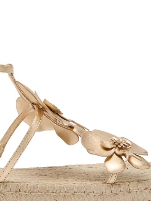 ZIMMERMANN Orchid floral-embellished espadrilles - Gold - zdjęcie produktu nr 2