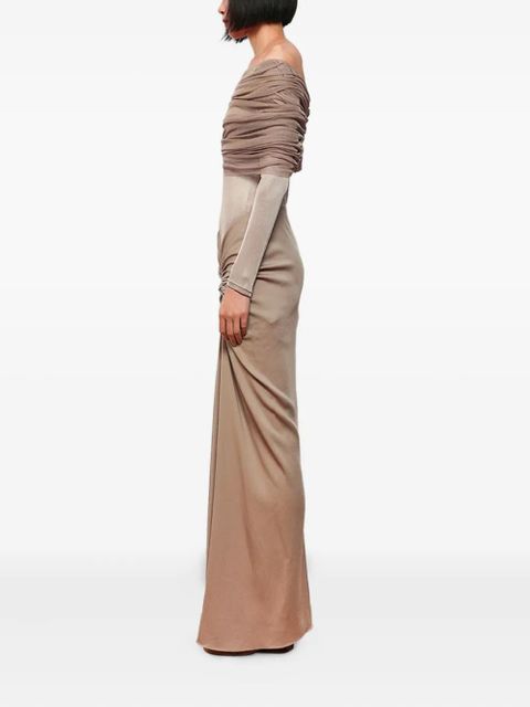 Christopher Esber Sonora off-the-shoulder dress - Neutrals