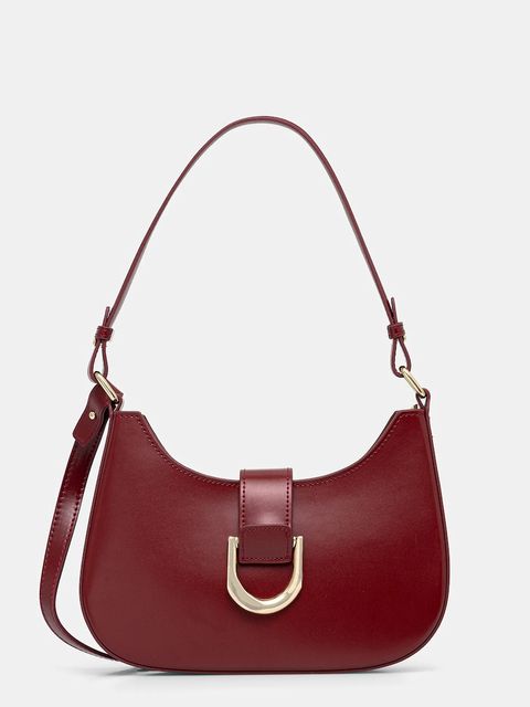 Answear.LAB torebka skórzana kolor czerwony - zdjęcie produktu nr 1