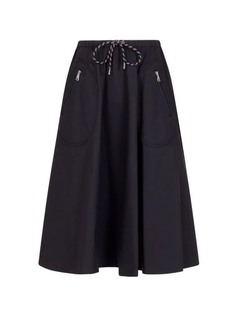 Moncler zip-pocket midi skirt - Blue - zdjęcie produktu nr 1