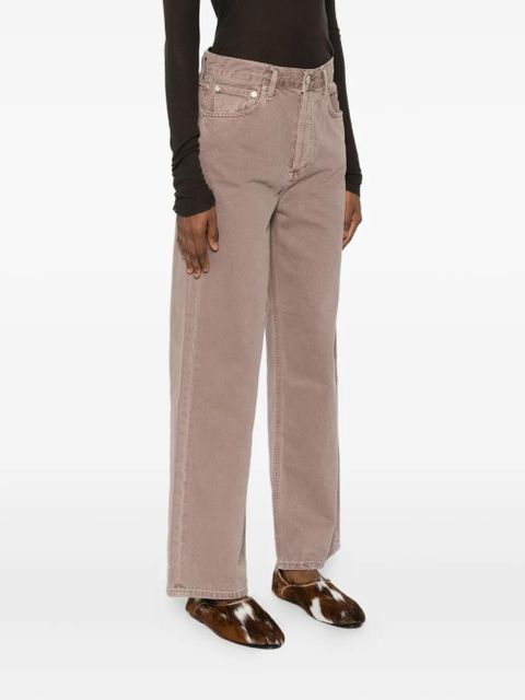 AGOLDE five-pocket trousers - Brown