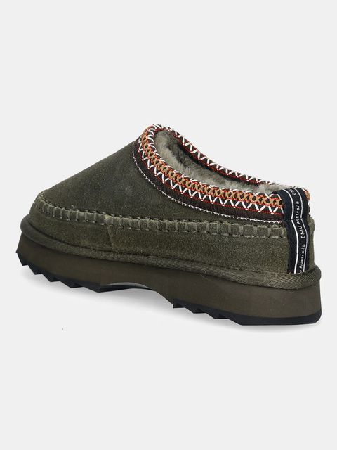 Emu Australia kapcie zamszowe Sharky Adventure Scuff kolor zielony W13239