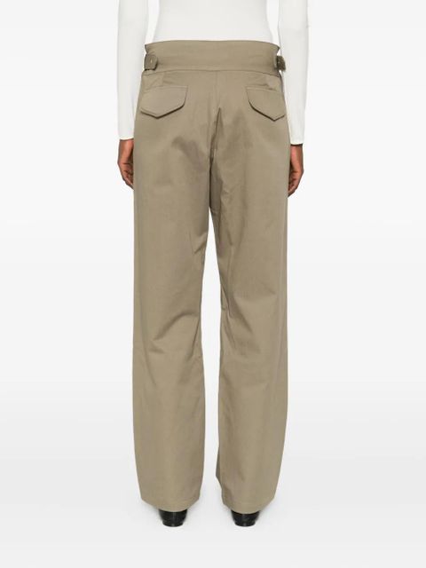 Gimaguas pleated belted trousers - Green