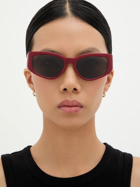 Jacquemus okulary przeciwsłoneczne GALA kolor bordowy JAC5C3SUN