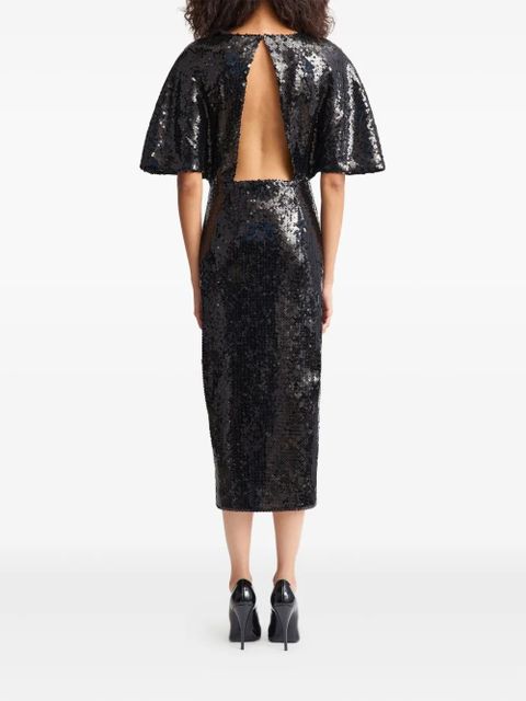16Arlington Ermara sequinned midi dress - Black