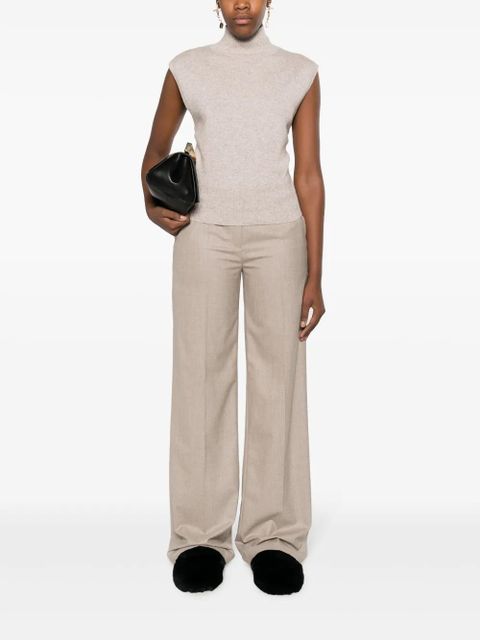 Magda Butrym tailored wide-leg cashmere trousers - Neutrals