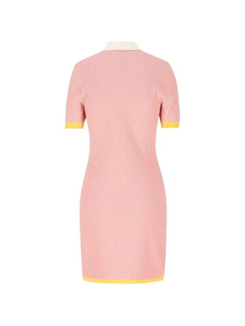 FENDI logo-pattern midi dress - Pink - zdjęcie produktu nr 2