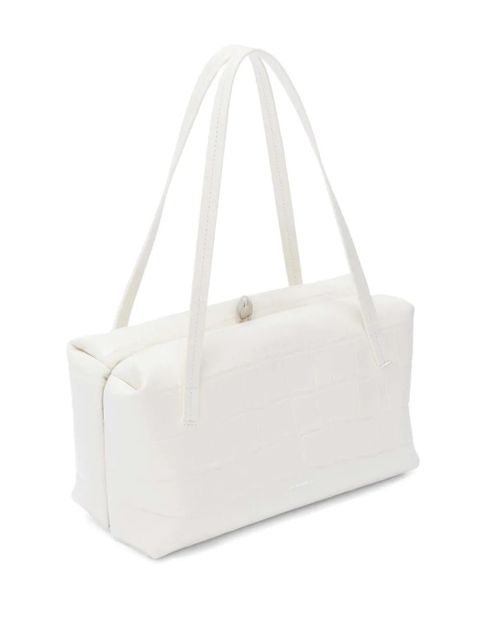 Jil Sander Goji crocodile-effect tote bag - White