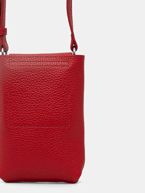 Marc O'Polo torebka skórzana kolor czerwony 5000009285 - zdjęcie produktu nr 2