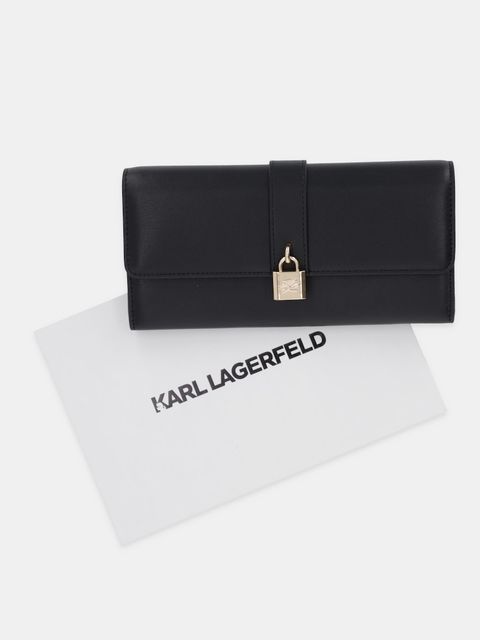 Karl Lagerfeld portfel skórzany K/AUTOGRAPH