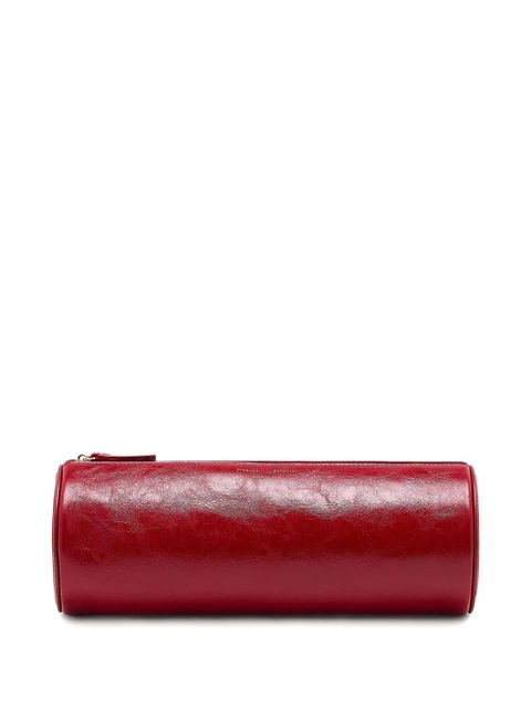 Proenza Schouler cylindrical leather clutch bag - Red - zdjęcie produktu nr 1