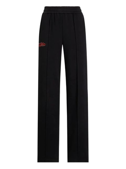 Dolce & Gabbana fleece jogging pants with patch - Black - zdjęcie produktu nr 1
