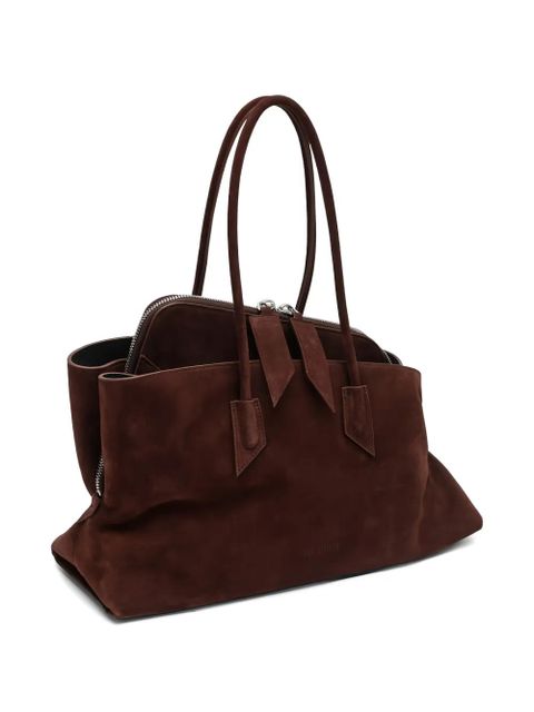 The Attico top handle tote bag - Brown