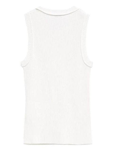 LOEWE lgo-embroidered top - White