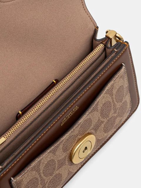 Coach torebka skórzana Tabby kolor brązowy CY200