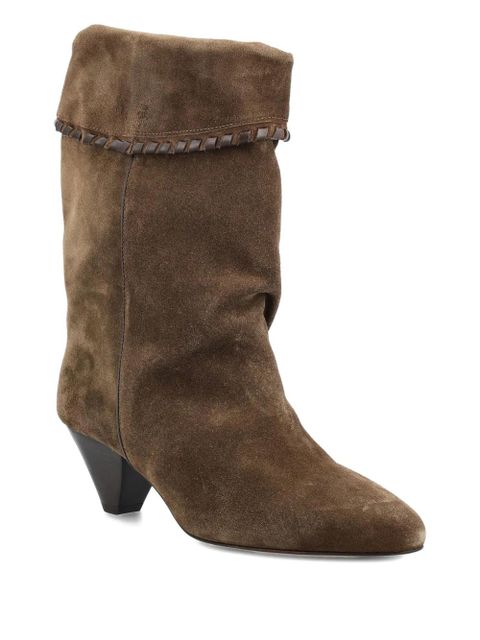 ISABEL MARANT 55mm Dalby braided-tassel boots - Brown