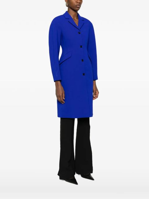 Jil Sander flap-pocket button-up coat - Blue