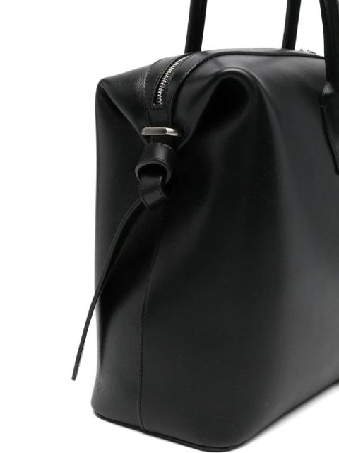 Yuzefi large Brioche leather tote bag - Black