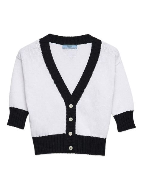Prada knitted cardigan - White - zdjęcie produktu nr 1