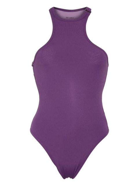 The Attico racerback fine-ribbed swimsuit - Purple - zdjęcie produktu nr 1