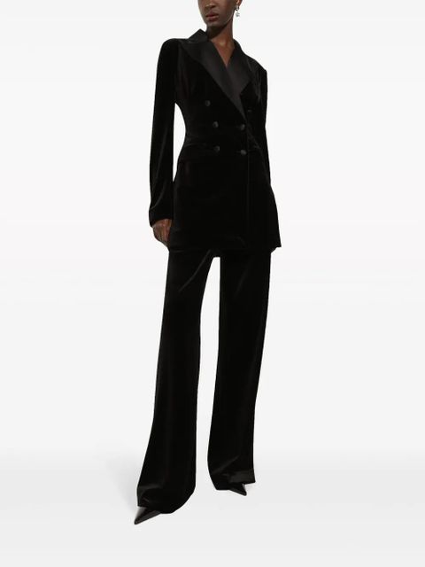 Dolce & Gabbana Turlington velvet blazer - Black