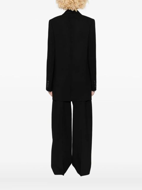 TOTEME double-breasted shield blazer - Black