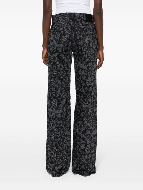 Off-White Tattoo straight-leg jeans - Black