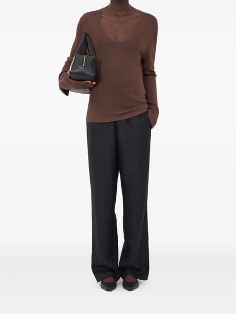 LouLou de Saison Saya V-neck jumper - Brown