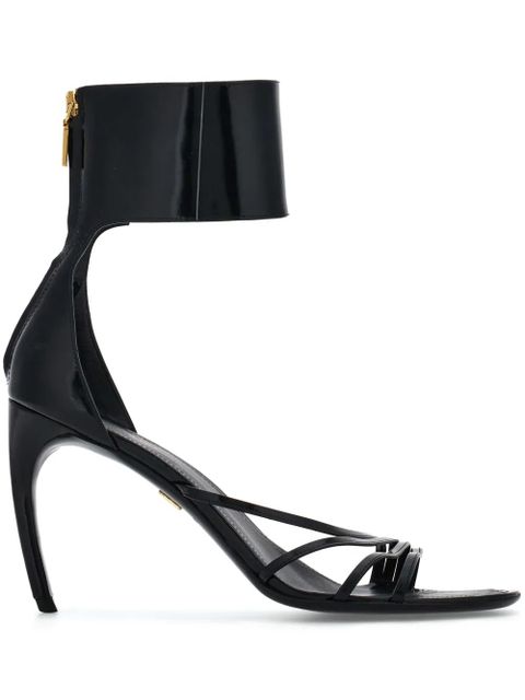 Ferragamo curved-heel sandals - Black - zdjęcie produktu nr 1