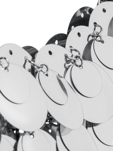 Rabanne mini Sparkle layered bag - Silver