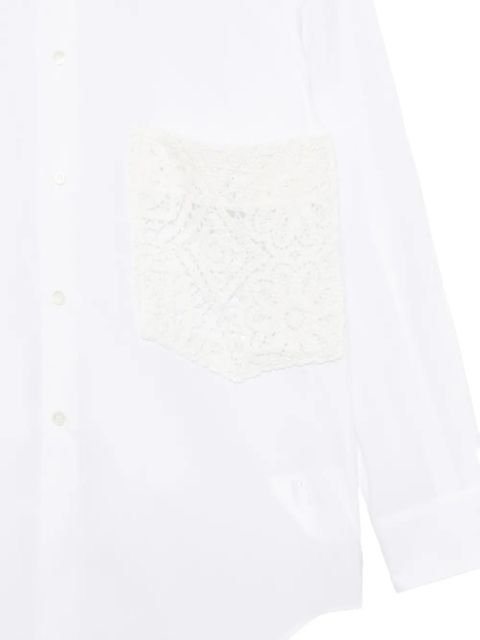 Comme Des Garçons collared shirt - White