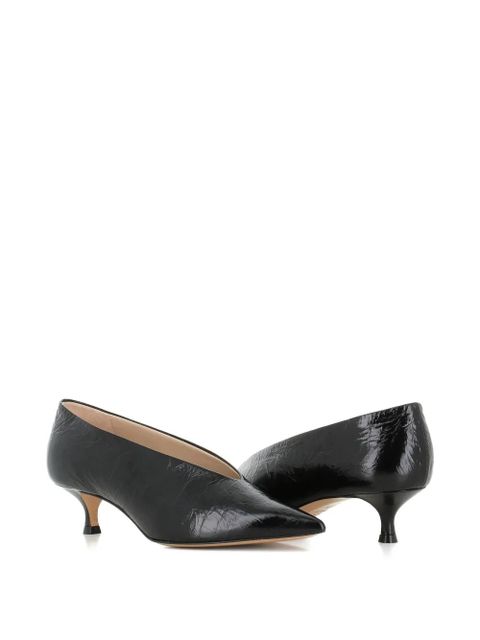 Le Monde Beryl pointed-toe leather pumps - Black - zdjęcie produktu nr 2