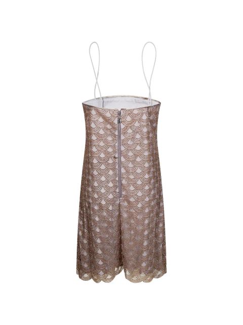 ROTATE BIRGER CHRISTENSEN scallop embellished mini dress - Neutrals - zdjęcie produktu nr 2