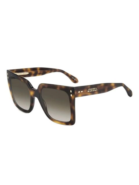 ISABEL MARANT tortoiseshell square-frame sunglasses - Brown - zdjęcie produktu nr 2