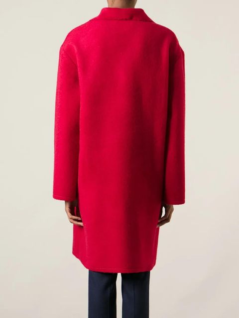 Lanvin single breasted coat - Red