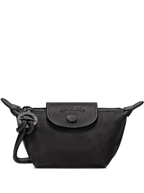 Longchamp embossed leather pouch - Black - zdjęcie produktu nr 1