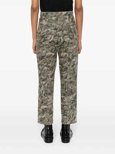 Zadig&Voltaire camouflage-print cotton trousers - Green
