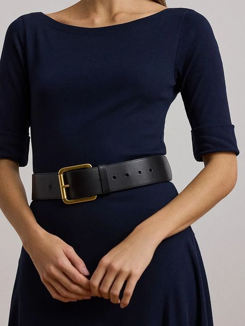 Lauren Ralph Lauren sukienka kolor granatowy mini rozkloszowana 200973599