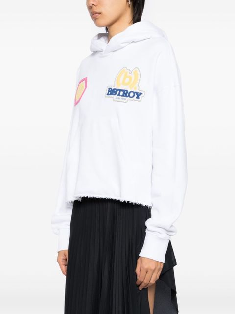 Givenchy appliqué hoodies - White